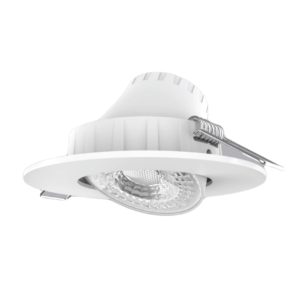 Đèn led downlight âm trần điều chỉnh hướng chiếu sáng mặt tròn 3W ánh sáng vàng DLA2R-3V MPE