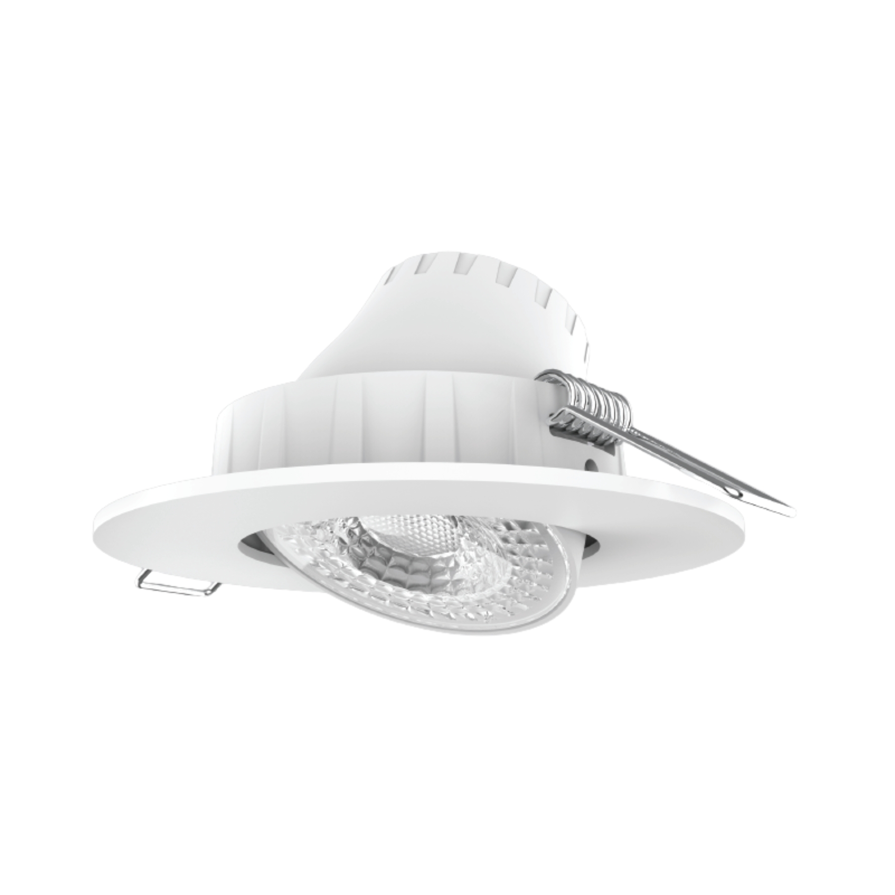 Đèn led downlight âm trần điều chỉnh hướng chiếu sáng mặt tròn 5W ánh sáng vàng DLA2R-5V MPE