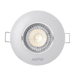 Đèn led downlight âm trần điều chỉnh hướng chiếu sáng mặt tròn 7W ánh sáng vàng DLA2R-7V MPE