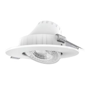 Đèn led downlight âm trần điều chỉnh hướng chiếu sáng mặt tròn 7W ánh sáng vàng DLA2R-7V MPE