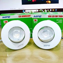 Đèn led downlight âm trần điều chỉnh hướng chiếu sáng mặt tròn 7W ánh sáng vàng DLA2R-7V MPE