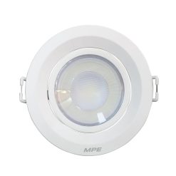 Đèn led downlight âm trần điều chỉnh hướng chiếu sáng mặt tròn 9W ánh sáng trắng DLA2R-9T MPE