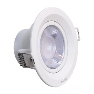 Đèn led downlight âm trần điều chỉnh hướng chiếu sáng mặt tròn 9W ánh sáng trắng DLA2R-9T MPE