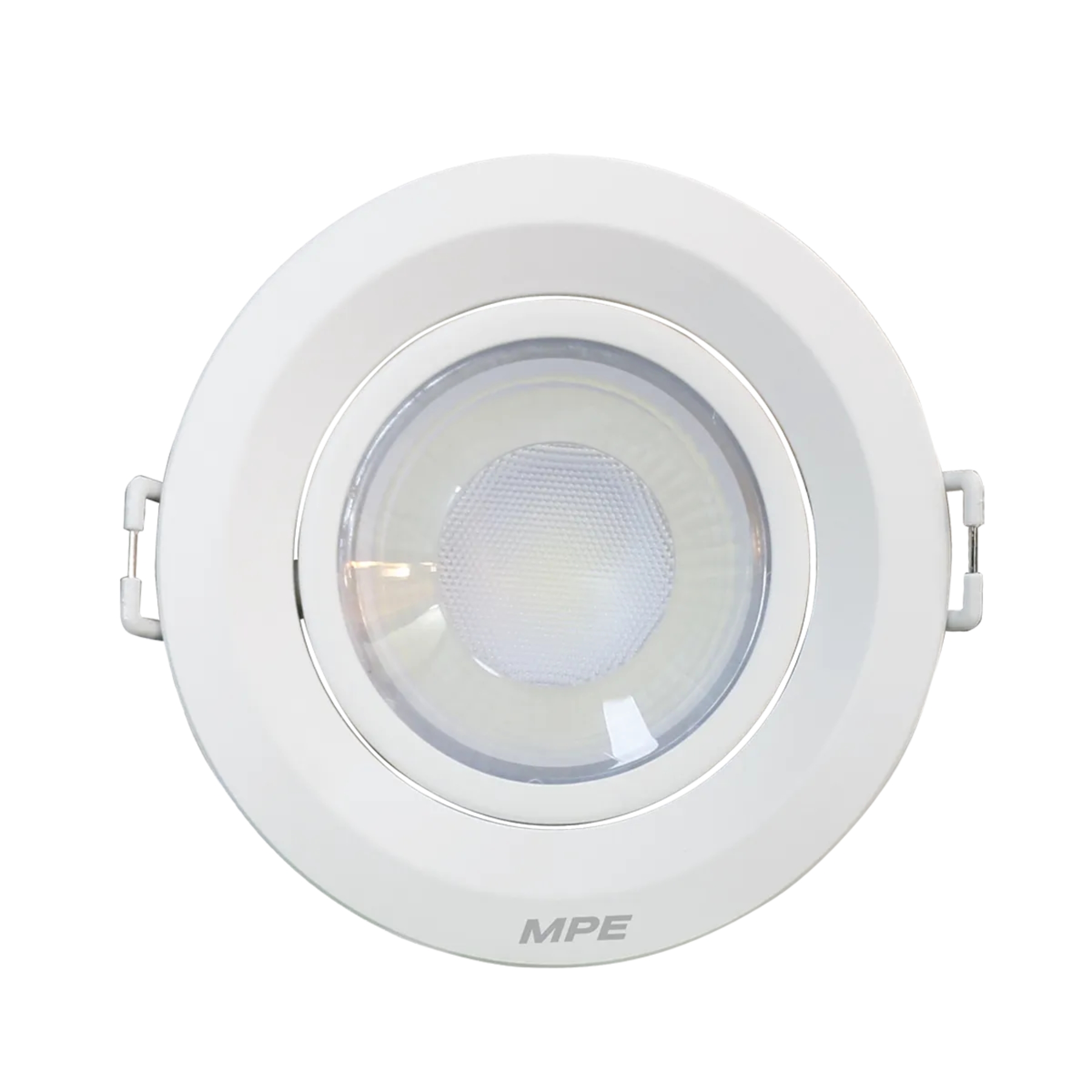 Đèn led downlight âm trần điều chỉnh hướng chiếu sáng mặt tròn 9W ánh sáng vàng DLA2R-9V MPE