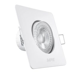 Đèn led downlight âm trần điều chỉnh hướng chiếu sáng mặt vuông 5W ánh sáng vàng DLA2S-5V MPE