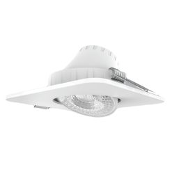 Đèn led downlight âm trần điều chỉnh hướng chiếu sáng mặt vuông 7W ánh sáng vàng DLA2S-7V MPE