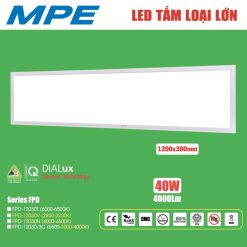 Đèn led panel tấm loại lớn 120x30cm - 40W ánh sáng trắng FPD-12030T MPE