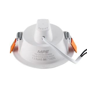 Đèn led downlight âm trần 7W tăng phô tích hợp trong thân đèn - ánh sáng trung tính - khoét lỗ 90mm DLE-7N MPE