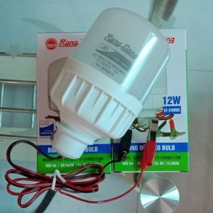 Bóng đèn led bulb dùng kẹp bình ác quy 12W TR70N1/12W.DC 6500K (12-24VDC Kẹp) Rạng Đông