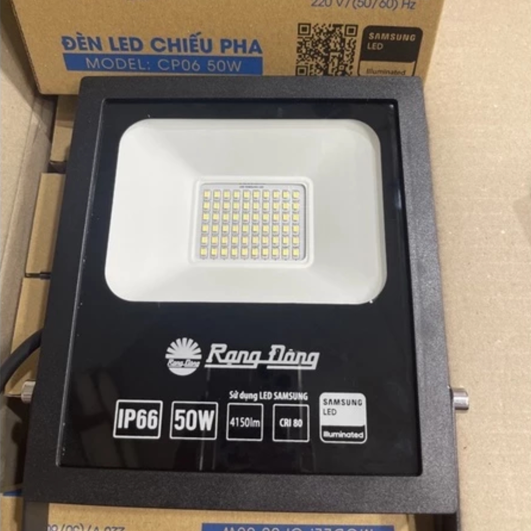Đèn LED Chiếu pha 50W ánh sáng trắng CP06 50W 6500K Rạng Đông