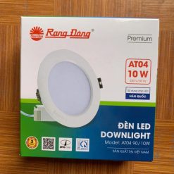 Đèn LED Downlight âm trần 10W lỗ khoét 90mm ánh sáng trắng AT04 90/10W 6500K Rạng Đông