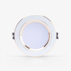 Đèn LED Downlight âm trần 10W lỗ khoét 90mm viền vàng đổi màu AT10 90/10W (G) Rạng Đông