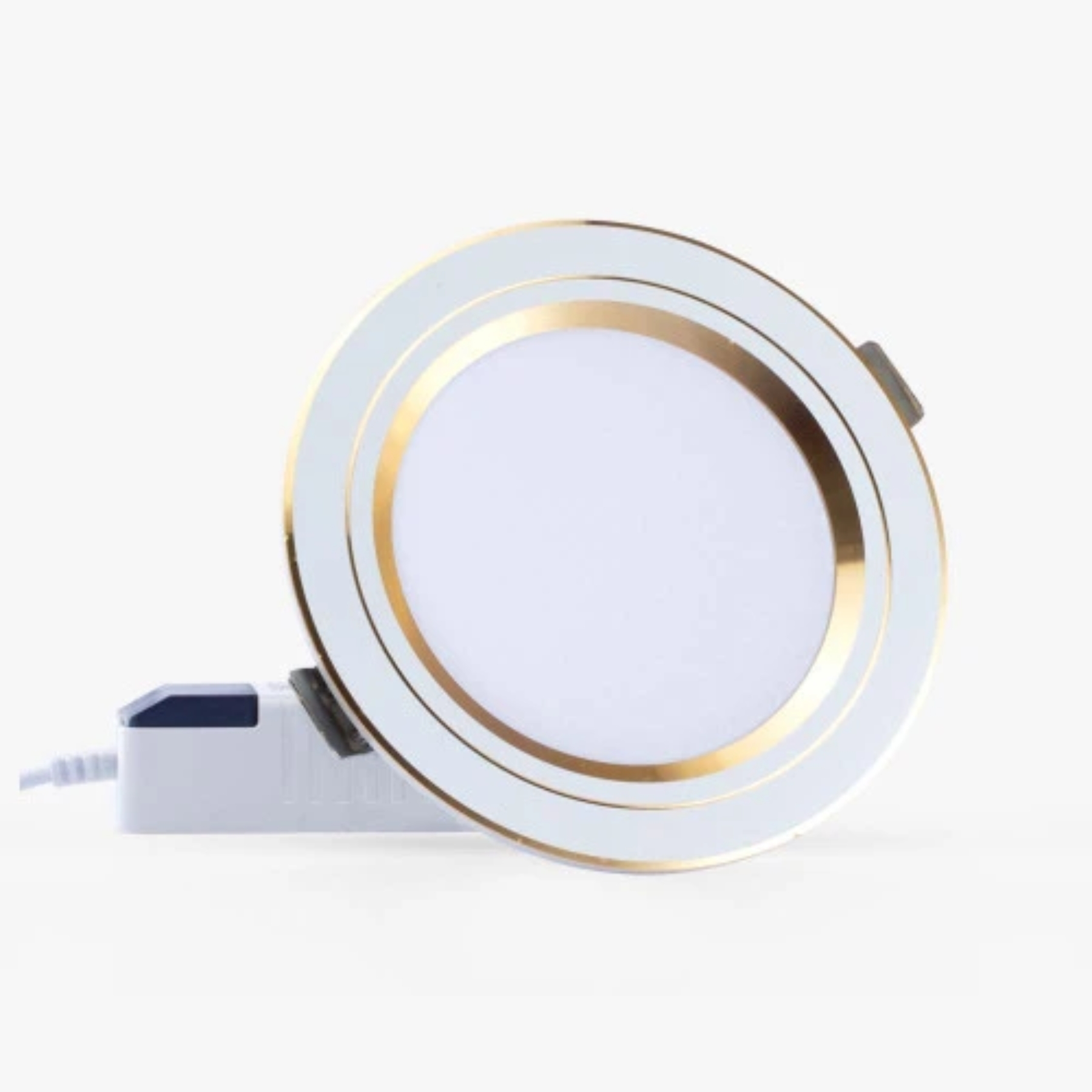 Đèn LED Downlight âm trần 10W viền vàng lỗ khoét 110mm đổi màu AT20 110/10W (G) Rạng Đông