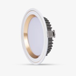 Đèn LED Downlight âm trần 10W viền vàng lỗ khoét 90mm đổi màu AT48 90/10W (G) Rạng Đông