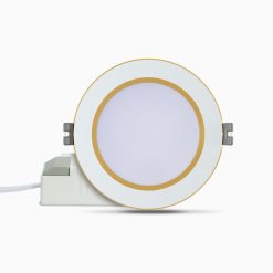 Đèn LED Downlight âm trần 10W viền vàng lỗ khoét 90mm đổi màu AT56 90/10W (G) Rạng Đông