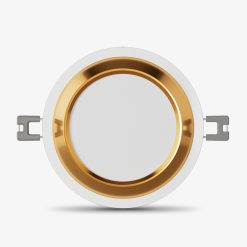 Đèn LED Downlight âm trần 10W viền vàng lỗ khoét 90mm đổi màu AT60 90/10W (G) Rạng Đông