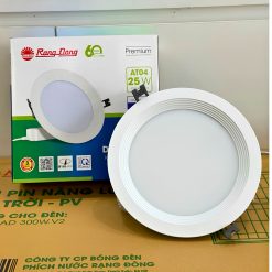 Đèn LED Downlight âm trần 25W lỗ khoét 155mm ánh sáng trắng AT04 155/25W 6500K Rạng Đông