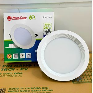 Đèn LED Downlight âm trần 25W lỗ khoét 155mm ánh sáng trắng AT04 155/25W 6500K Rạng Đông