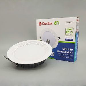 Đèn LED Downlight âm trần 25W lỗ khoét 155mm ánh sáng trắng AT04 155/25W 6500K Rạng Đông