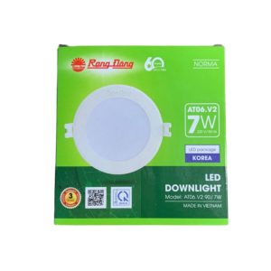 Đèn LED Downlight âm trần 7W ánh sáng trắng AT06.V2 90/7W 6500K Rạng Đông