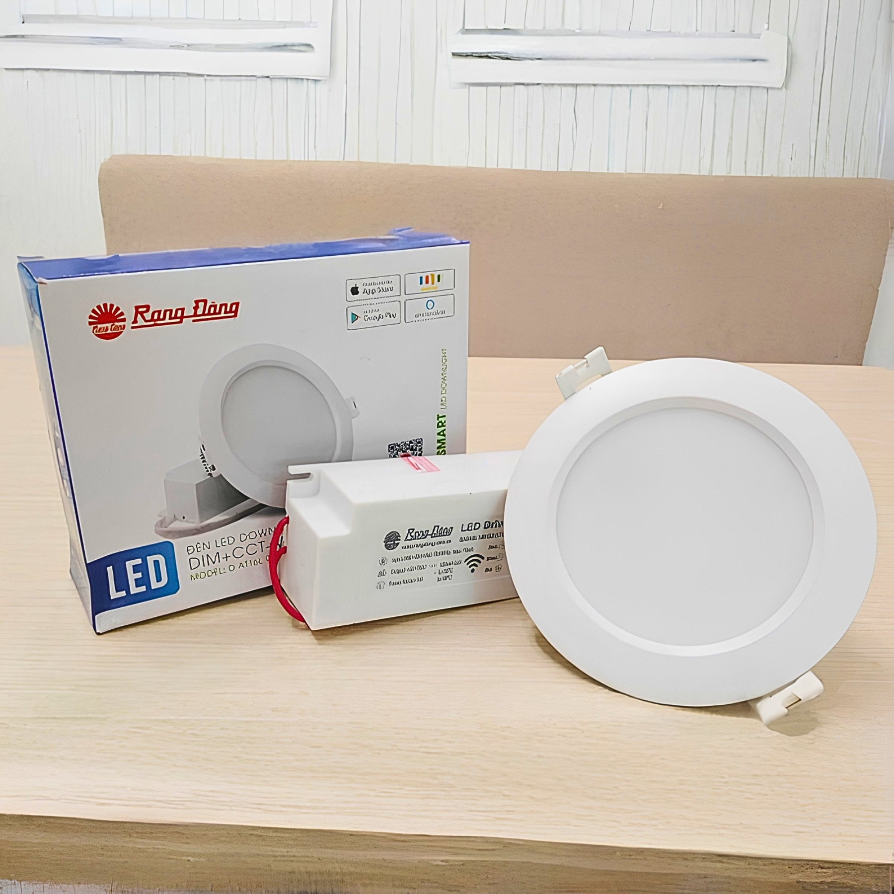 Đèn LED Downlight âm trần 7W đổi màu AT16.RF 90/7W Rạng Đông
