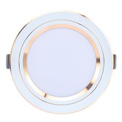 Đèn LED Downlight âm trần 8W lỗ khoét 90mm viền vàng đổi màu AT20 90/8W (G) Rạng Đông