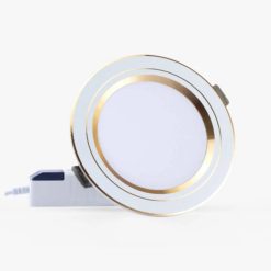 Đèn LED Downlight âm trần 8W lỗ khoét 90mm viền vàng đổi màu AT20 90/8W (G) Rạng Đông