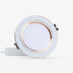 Đèn LED Downlight âm trần 8W viền vàng ánh sáng trắng AT10 90/8W 6500K (G) Rạng Đông