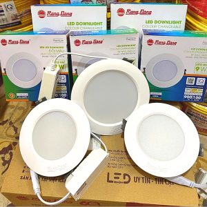 Đèn LED Downlight âm trần 9W đổi màu AT02 110/9W Rạng Đông