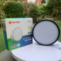 Đèn LED Downlight nổi trần 10W màu đen đổi màu NT03 120/10W (Đen) Rạng Đông