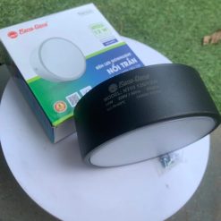 Đèn LED Downlight nổi trần 12W màu đen ánh sáng trắng NT03 120/12W 6500K Rạng Đông