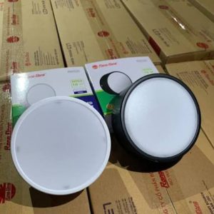 Đèn LED Downlight nổi trần 12W màu đen ánh sáng trắng NT03 120/12W 6500K Rạng Đông