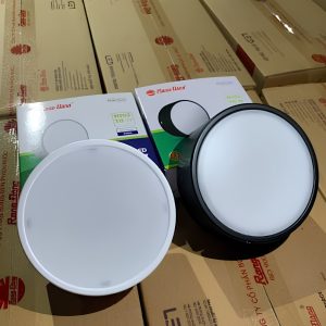 Đèn LED Downlight nổi trần 12W màu trắng ánh sáng trắng NT03 120/12W 6500K Rạng Đông
