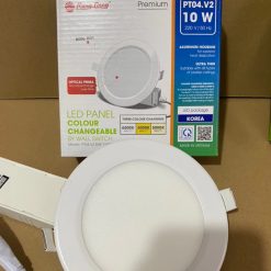 Đèn LED Panel âm trần 10W lỗ khoét 110mm đổi màu PT04.V2 110/10W Rạng Đông