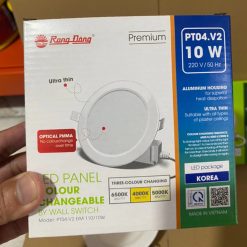 Đèn LED Panel âm trần 10W lỗ khoét 110mm đổi màu PT04.V2 110/10W Rạng Đông
