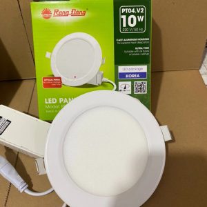 Đèn LED Panel âm trần 10W lỗ khoét 110mm ánh sáng vàng PT04.V2 110/10W 3000K Rạng Đông