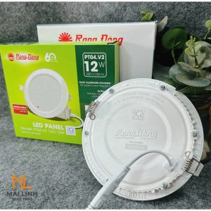 Đèn LED Panel âm trần 12W lỗ khoét 135mm ánh sáng trung tính PT04.V2 135/12W 4000K Rạng Đông