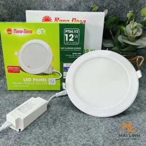 Đèn LED Panel âm trần 12W lỗ khoét 135mm đổi màu PT04.V2 135/12W Rạng Đông