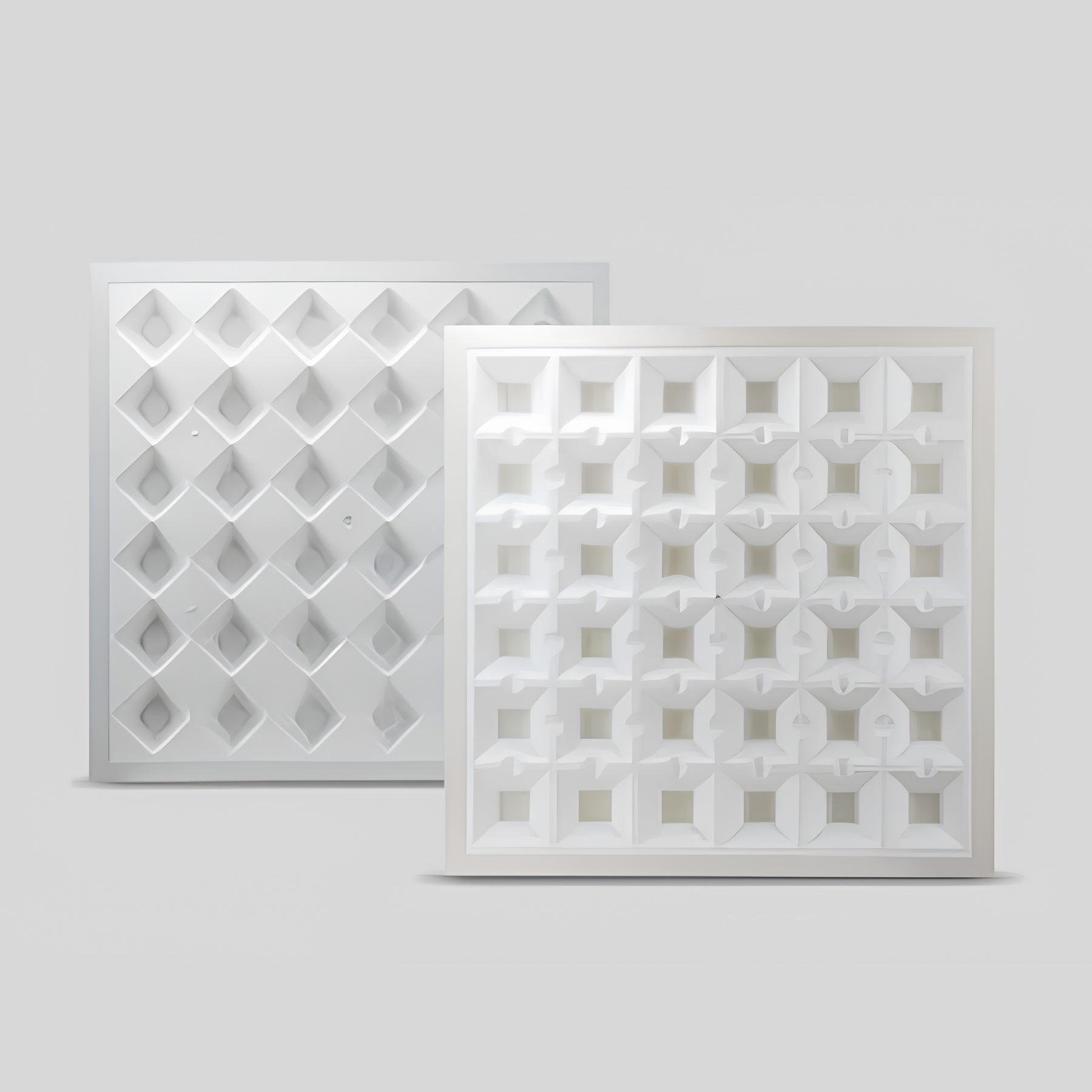 Đèn LED Panel chống chói tản nhiệt vuông 50W ánh sáng trắng P06.UGR19.V 600x600/50W 6500K Rạng Đông