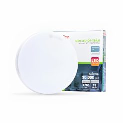 Đèn LED ốp trần đế nhôm 22W ánh sáng trắng LN12 220/22W 6500K Rạng Đông