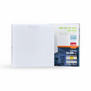 Đèn LED ốp trần đế nhôm vuông 22W ánh sáng trắng LN12 220x220/22W 6500K Rạng Đông