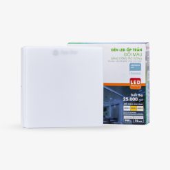 Đèn LED ốp trần đế nhựa vuông 12W ánh sáng trắng LN12N 170x170/12W 6500K Rạng Đông