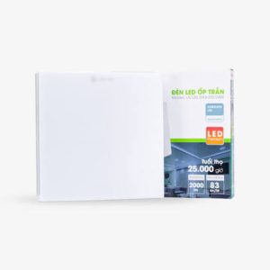 Đèn LED ốp trần đế nhựa vuông 24W ánh sáng trắng LN12N 300x300/24W 6500K Rạng Đông