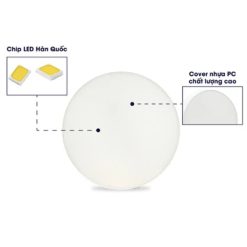 Đèn LED ốp trần đổi màu 12W đế nhựa LN29N 170/12W Rạng Đông