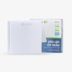 Đèn LED ốp trần đổi màu 12W đế nhựa hình vuông LN12N 170x170/12W Rạng Đông
