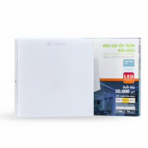 Đèn LED ốp trần đổi màu 22W đế nhôm hình vuông LN12 220x220/22W Rạng Đông