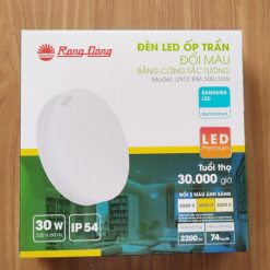 Đèn LED ốp trần đổi màu 30W đế nhôm LN12 300/30W Rạng Đông