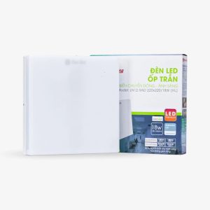 Đèn LED ốp trần vuông 18W cảm biến chuyển động hành lang LN12.RAD 220x220/18W (HL) 6500K Rạng Đông