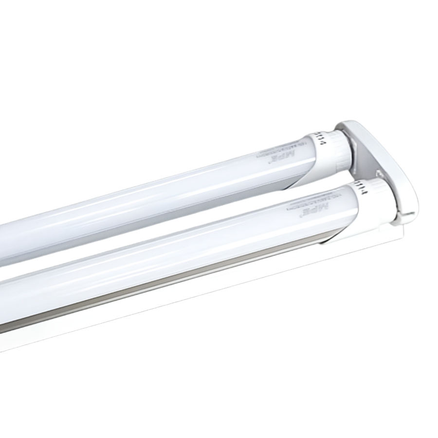 Bộ đèn led tuýp nhôm T8 2x10W 0.6m ánh sáng vàng MLT-210V MPE