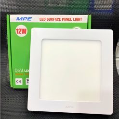 Đèn LED Panel ốp nổi nhôm mặt vuông 12W ánh sáng vàng SSPL-12V MPE